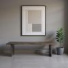 Rectangular Indian Mango Woodbrown Tone Finish W Metal Cladding On The Base Dining Bench