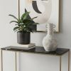 Rustic Whitewash Brown Double Handle Ceramic Vase
