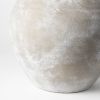 Rustic Whitewash Brown Double Handle Ceramic Vase