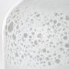 8" White Abstract Cylinder Crystal Glass Table Vase