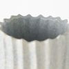 23" Gray Abstract Cylinder Ceramic Table Vase
