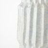 23" Gray Abstract Cylinder Ceramic Table Vase