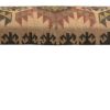 47" Shades of Brown Black Leg Southwest Upholstered Bench