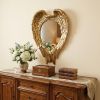 22" Gold Heart Resin Framed Accent Mirror