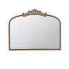 31" Gold Arch Iron Framed Accent Mirror