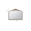 31" Gold Arch Iron Framed Accent Mirror