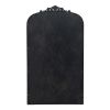 42" Black Arch Iron Framed Accent Mirror