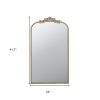 42" Gold Arch Iron Framed Accent Mirror