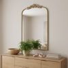42" Gold Arch Iron Framed Accent Mirror