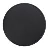 36" Black Round Iron Framed Accent Mirror