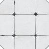 36" Black Round Iron Framed Accent Mirror