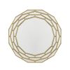 35" Gold Round Framed Accent Mirror