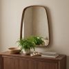 37" Brown Novelty Wood Framed Accent Mirror