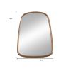 37" Brown Novelty Wood Framed Accent Mirror