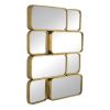 32" Gold Iron Framed Accent Mirror