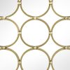 27" Gold Square Iron Framed Accent Mirror