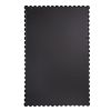 36" Black Iron Framed Accent Mirror