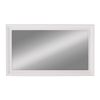 28" White Rectangle Wall Mounted Full Length Hanging Mirror