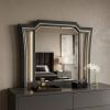 38" Metallic Gray Lighted Dresser Mirror