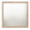 40" Natural Square Dresser Mirror