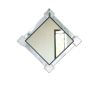 45" Mirrored & Chrome Accent Mirror