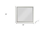 36" Dresser Wood Mirror