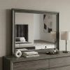 36" Gray Dresser Mirror