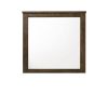 40" Oak Rectangle Dresser Mirror Mounts To Dresser With Frame