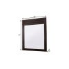 Mahogany Rectangle Dresser Mirror