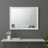 36" White Dresser Mirror