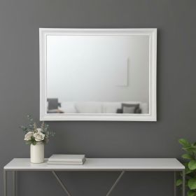 36" White Dresser Mirror