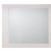 37" White High Gloss Square Dresser Mirror