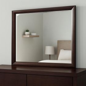 36" Dark Merlot Dresser Mirror