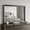32" Gray Oak Dresser Mirror