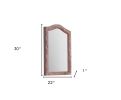 30" Pink Fabric Dresser Mirror