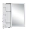 32" White Rectangle Mounts To Dresser Dresser Mirror