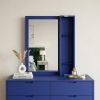 32" Blue Finish Dresser Mirror