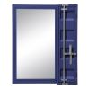 32" Blue Finish Dresser Mirror