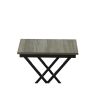 20" Black And Gray Manufactured Wood Square End Table