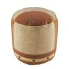 16" Tan 100% Cotton Ottoman
