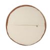16" Tan 100% Cotton Ottoman