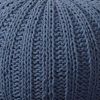 20" Blue 100% Cotton Ottoman