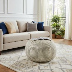 20" Gold 100% Cotton Ottoman