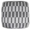 18" Gray 100% Cotton Ottoman