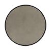 Set of Two 32" Gray And Black Concrete And Metal Round Nested Coffee Tables
