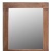 46" Brown Dresser Solid Wood Mirror