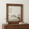 46" Brown Dresser Solid Wood Mirror