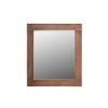 46" Brown Dresser Solid Wood Mirror