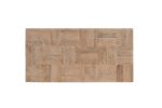 59" Brown And Black Solid Wood Coffee Table