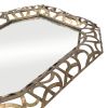 35" Bronze Octagonal Steel Framed Accent Mirror